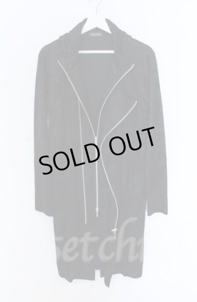 画像5: TORNADO MART / ボタニカルジャガードロングパーカー L ブラック O-25-10-28-021-TO-to-YM-ZT013 (5)