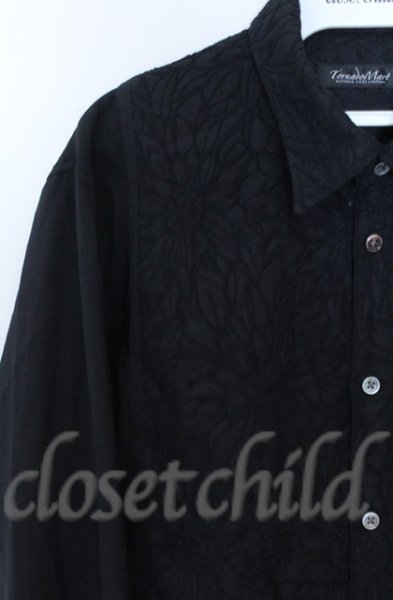 画像2: TORNADO MART / スイッチングエンブロイダリーシャツ L ブラック O-25-10-28-022-TO-sh-YM-OS (2)