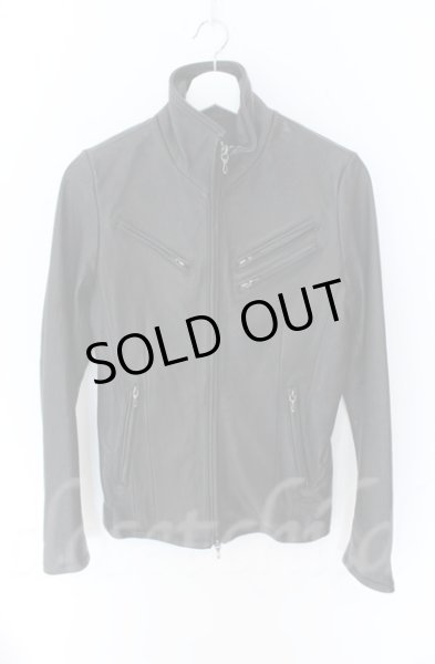 画像1: FUGA / Wisteria ゴートレザーシングルライダースジャケット 44 ブラック O-25-11-06-001-FU-ja-YM-OS (1)