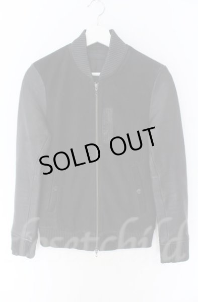 画像1: FUGA / Sweet Brest レザー切り替え MA-1ジャケット 44 ブラック O-25-11-06-003-FU-ou-YM-OS (1)