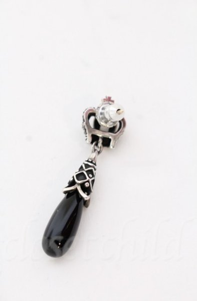 画像2: Justin Davis / GATSBY ピアス  シルバーｘオニキス O-25-11-06-023-Ju-ac-YM-OS (2)