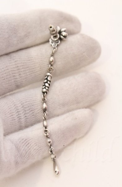 画像3: Bloody Mary / ウォーターローズピアス  シルバーｘクリア O-25-11-06-026-Bl-ac-YM-OS (3)