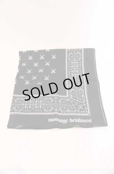 画像1: Moonage Devilment / バンダナ  ブラック O-25-11-06-032-Mo-0-YM-OS (1)