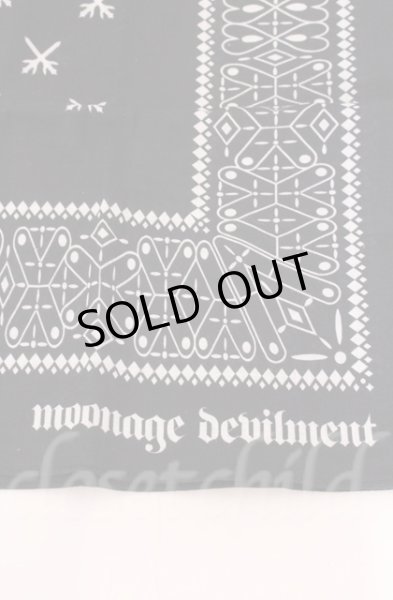 画像2: Moonage Devilment / バンダナ  ブラック O-25-11-06-032-Mo-0-YM-OS (2)