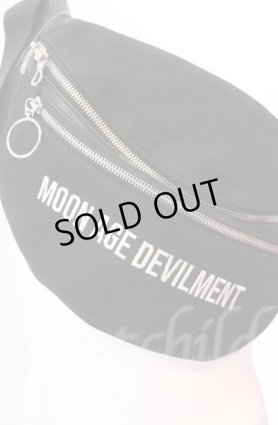 画像2: Moonage Devilment / エンブロイダリー切り替えボディバッグ  ブラック O-25-11-06-039-Mo-ba-YM-OS (2)