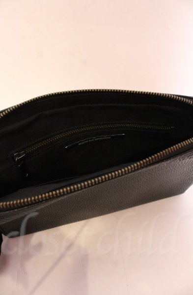 画像5: Moonage Devilment / カウレザーシボ加工クラッチバッグ  ブラック O-25-11-06-040-Mo-ba-YM-OS (5)