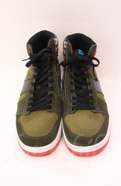 画像2: MSML / SUEDE ZIP SNEAKER スニーカー 27cm カーキ O-25-11-06-042-MM-sho-YM-OS (2)