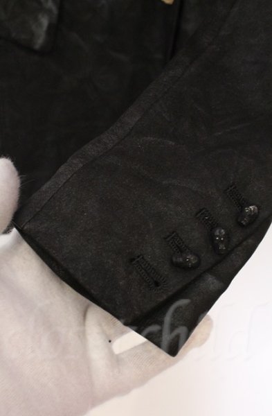 画像6: IFSIXWASNINE / JK-W PEAK+SKL ラムヌバックグリッターテーラードジャケット レディース1 グリーンラメｘブラック O-25-11-06-007-IF-ja-YM-OS (6)