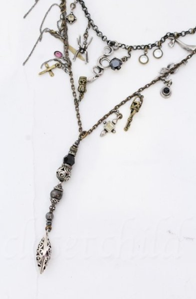 画像2: gunda / TAROT NERO ネックレス 首周り45cm シルバーｘゴールド O-25-11-06-010-gu-ac-YM-OS (2)