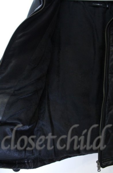 画像4: CIVARIZE / Spacewalkゴートレザーダウンジャケット 44 ブラック O-25-11-06-002-CI-ou-YM-OS (4)