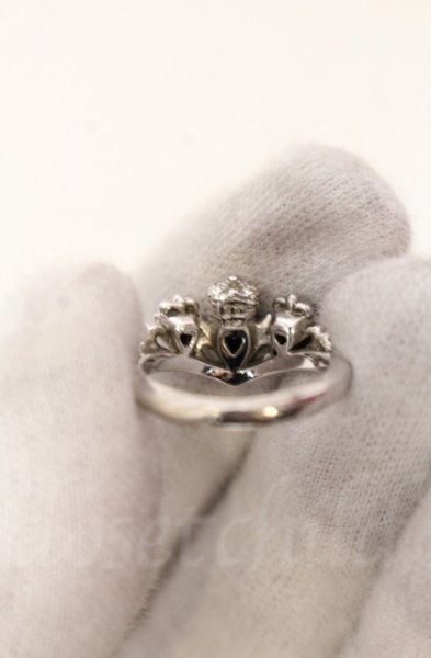 画像4: Justin Davis / PRINCESS HEART リング 9号 シルバーｘオニキス O-25-11-06-015-Ju-ac-YM-OS (4)