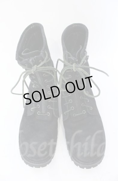 画像6: Moonage Devilment / コーティングファイヤーマンブーツ 40（約26.5cm） ブラックｘグリーン O-25-11-08-026-Mo-sho-YM-ZT1111M (6)