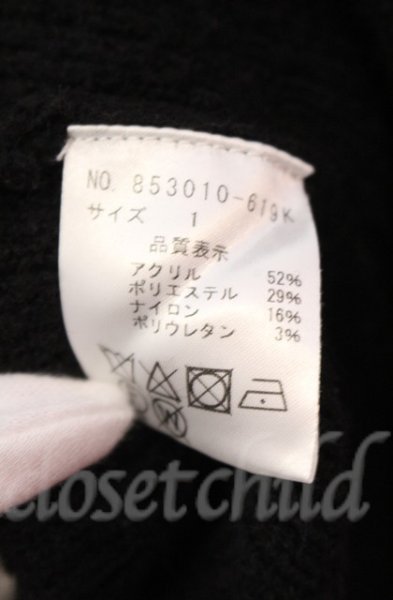 画像3: NO ID. / プレミアムライトリブニットタートルネック 1 ブラック O-25-11-08-003-NO-to-YM-OS (3)