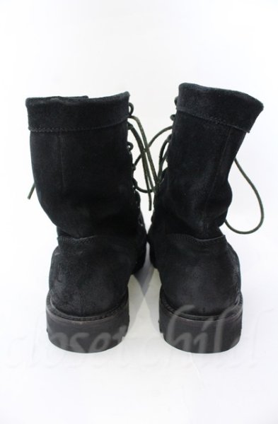 画像7: Moonage Devilment / コーティングファイヤーマンブーツ 40（約26.5cm） ブラックｘグリーン O-25-11-08-026-Mo-sho-YM-OS (7)