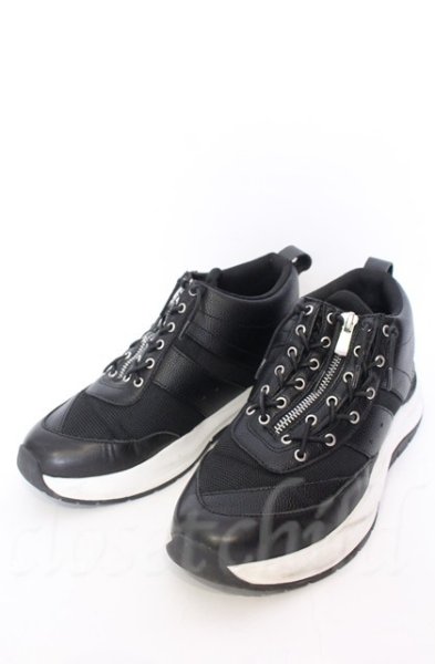 画像1: TORNADO MART / カーブZIPスニーカー M（約26〜26.5cm） ブラック O-25-11-08-029-TO-sho-YM-OS (1)