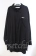 画像1: Zephyren / バックプリントツイルシャツ XL ブラック O-25-11-08-005-Ze-sh-YM-OS (1)