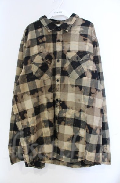 画像1: ANTI SOCIAL SOCIAL CLUB / ムラ染めブロックチェックシャツ XL ブラウン O-25-11-08-006-AS-sh-YM-OS (1)
