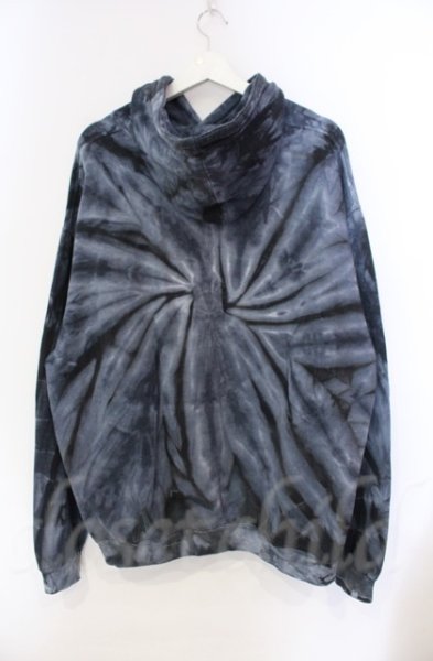 画像2: Subciety / タイダイ染めボックスロゴパーカー L ブルー O-25-11-08-007-KU-to-YM-OS (2)