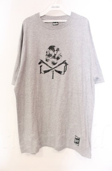 画像1: RIP DESIGN WORXX / スカルプリントBIG Tシャツ  グレー O-25-11-08-008-RI-ts-YM-OS (1)