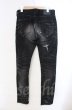 画像3: CIVARIZE / スパンコールリメイク加工スキニーデニムパンツ 42 ブラック O-25-11-08-011-CI-pa-YM-OS (3)