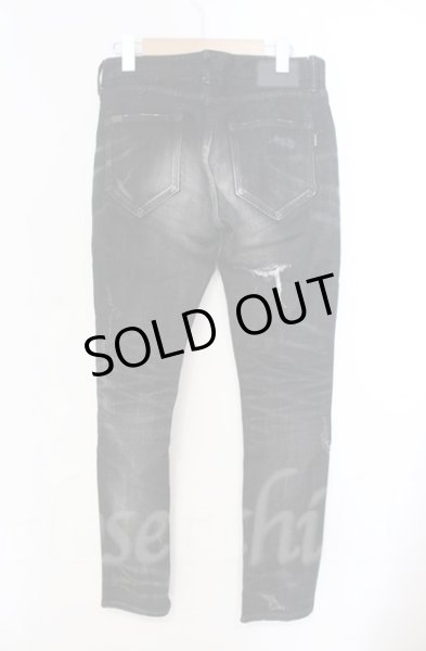 画像3: CIVARIZE / スパンコールリメイク加工スキニーデニムパンツ 42 ブラック O-25-11-08-011-CI-pa-YM-ZT172 (3)