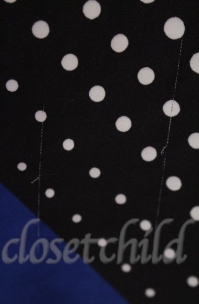 画像4: NO ID. BLACK / ドットストライプロングシャツ 1 ブラックｘブルー O-25-11-08-001-NO-sh-YM-OS (4)