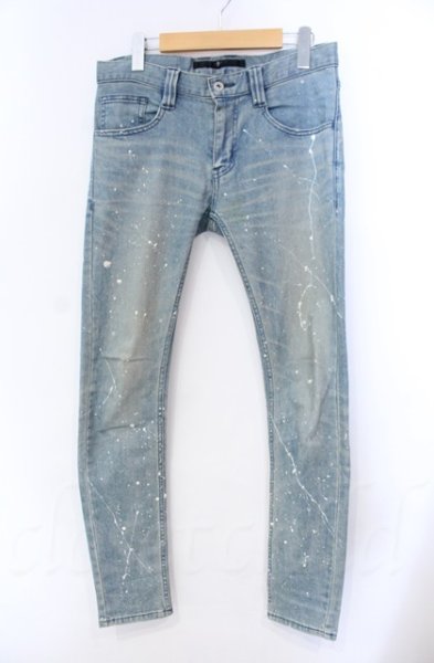 画像1: NO ID. / ストレッチデニムペイントスキニーパンツ 1 インディゴ O-25-11-08-012-NO-pa-YM-OS (1)