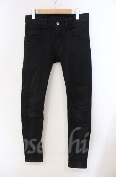 画像1: NO ID. / ストレッチデニムウォームスキニーパンツ 1 ブラック O-25-11-08-013-NO-pa-YM-OS (1)