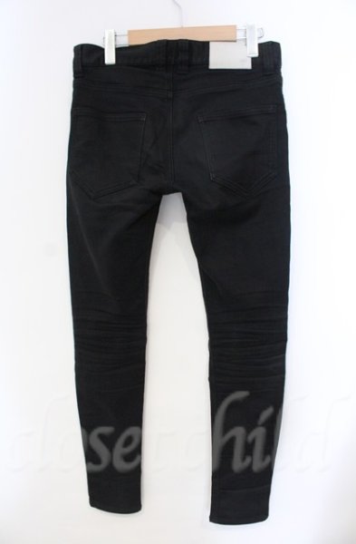 画像2: NO ID. / ストレッチデニムウォームスキニーパンツ 1 ブラック O-25-11-08-013-NO-pa-YM-OS (2)