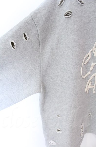 画像4: ADRER / デストロイスウェットトップス L グレー O-25-11-08-016-AD-to-YM-OS (4)