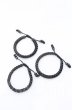 画像1: IFSIXWASNINE / 蛇骨ブレスレット　3PACK  ブラック O-25-11-08-023-IF-ac-YM-OS (1)