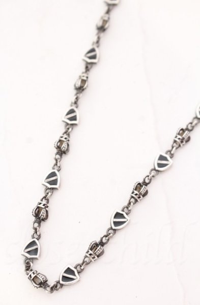 画像2: Justin Davis / CROWN SHIELD LINK チェーン 50cm シルバー O-25-11-08-024-Ju-ac-YM-OS (2)