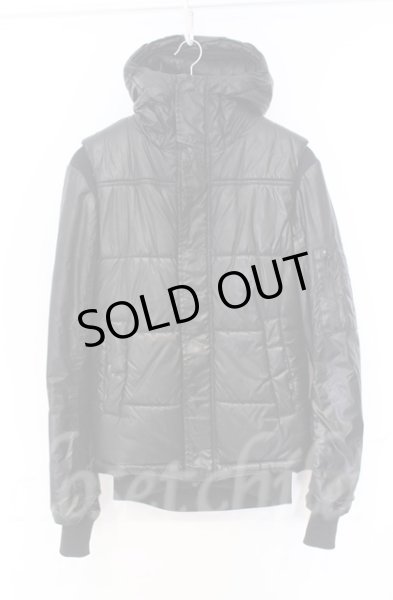 画像1: s'exprimer / コーティングナイロン中綿レイヤードジャケット 44 ブラック O-25-11-23-001-s'-ja-YM-OS (1)