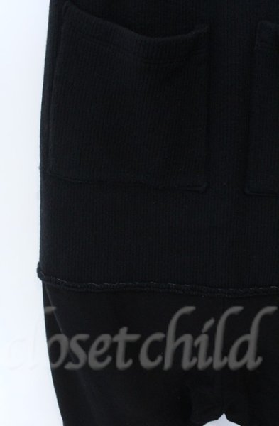 画像4: A.F ARTEFACT / WOOL RIB BLOCKING SARROUEL（ウールリブブロッキングサルエルパンツ）  ブラック O-25-11-23-023-A.-pa-YM-OS (4)