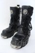 画像1: New Rock / リアクターブーツ 42（27cm） ブラックｘシルバー O-25-11-23-029-NR-sho-YM-OS (1)