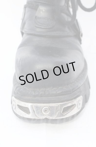 画像5: New Rock / リアクターブーツ 42（27cm） ブラックｘシルバー O-25-11-23-029-NR-sho-YM-OS (5)