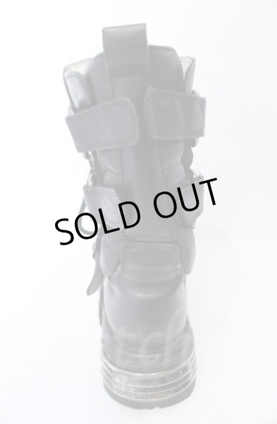 画像12: New Rock / リアクターブーツ 42（27cm） ブラックｘシルバー O-25-11-23-029-NR-sho-YM-OS (12)