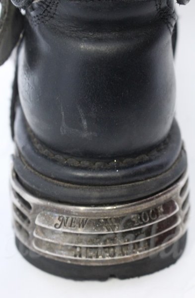 画像13: New Rock / リアクターブーツ 42（27cm） ブラックｘシルバー O-25-11-23-029-NR-sho-YM-OS (13)