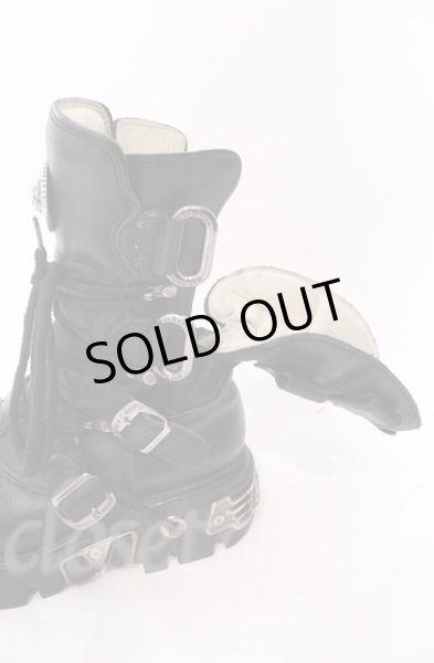 画像18: New Rock / リアクターブーツ 42（27cm） ブラックｘシルバー O-25-11-23-029-NR-sho-YM-OS (18)