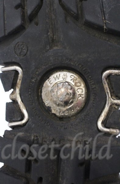 画像20: New Rock / リアクターブーツ 42（27cm） ブラックｘシルバー O-25-11-23-029-NR-sho-YM-OS (20)