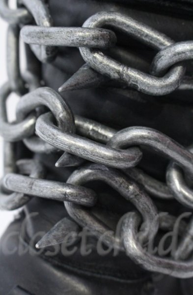 画像6: New Rock / リアクタースパイクチェーンブーツ 44（27.5cm） ブラック O-25-11-23-030-NR-sho-YM-OS (6)