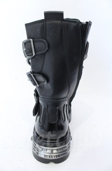 画像7: New Rock / リアクタースパイクチェーンブーツ 44（27.5cm） ブラック O-25-11-23-030-NR-sho-YM-OS (7)