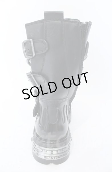 画像7: New Rock / リアクタースパイクチェーンブーツ 44（27.5cm） ブラック O-25-11-23-030-NR-sho-YM-OS (7)