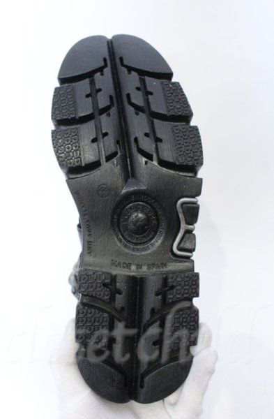画像12: New Rock / リアクタースパイクチェーンブーツ 44（27.5cm） ブラック O-25-11-23-030-NR-sho-YM-OS (12)
