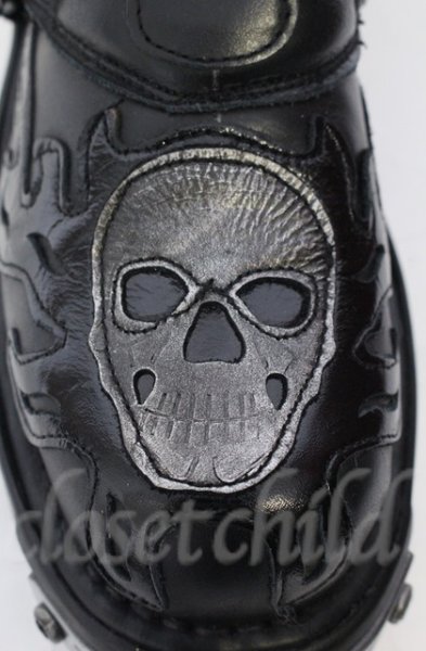 画像19: New Rock / リアクタースパイクチェーンブーツ 44（27.5cm） ブラック O-25-11-23-030-NR-sho-YM-OS (19)