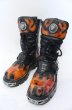 画像1: New Rock / リアクターフレイムブーツ 40（25cm） ブラックｘレッド O-25-11-23-031-NR-sho-YM-OS (1)