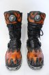画像2: New Rock / リアクターフレイムブーツ 40（25cm） ブラックｘレッド O-25-11-23-031-NR-sho-YM-OS (2)
