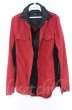 画像2: CIVARIZE / Preludeシワ加工2枚衿レイヤードシャツ 44 レッド O-25-11-23-003-CI-sh-YM-OS (2)