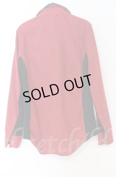 画像3: CIVARIZE / Preludeシワ加工2枚衿レイヤードシャツ 44 レッド O-25-11-23-003-CI-sh-YM-ZT199 (3)