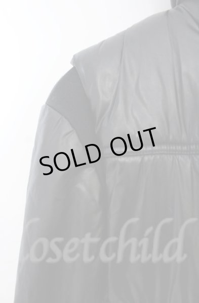 画像2: s'exprimer / コーティングナイロン中綿レイヤードジャケット 44 ブラック O-25-11-23-001-s'-ja-YM-OS (2)